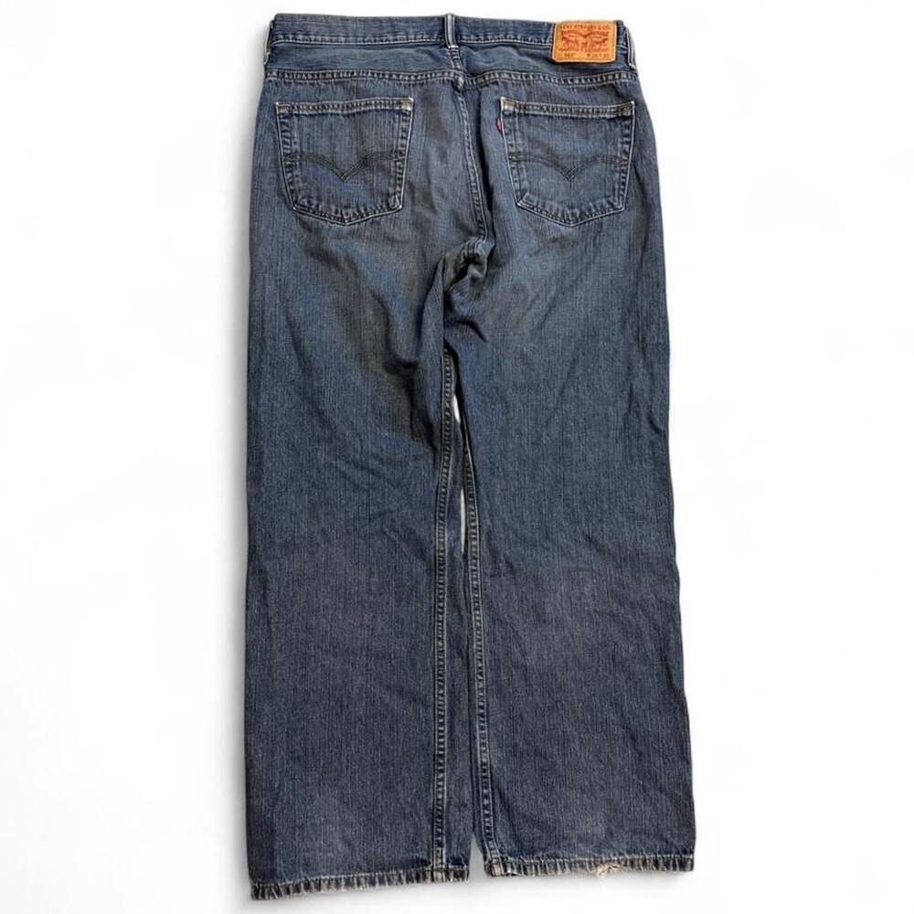 Levi's 569 Loose Straight Leg Denim Jeans Men's 36x32 Medium Wash